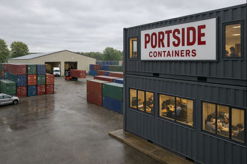 Portside Containers yard / office